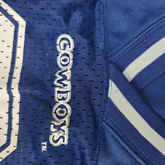 Vintage Dallas Cowboys Jersey Mens Medium Blue Starter Size 48 Troy Aikman #8 - Picture 4 of 8